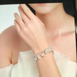 Sterling silver charm bracelet